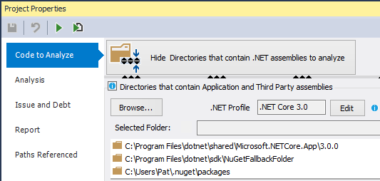 ndepend dotnet core 3 support