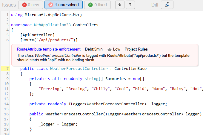 ndepend code query result browsing