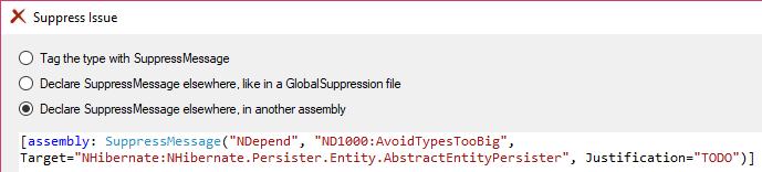 Suppress issue form with Target and Assembly