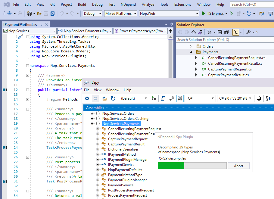 ILSpy to NDepend Show on Dependency Graph