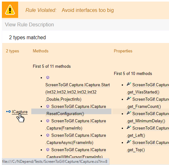 NDepend improved report