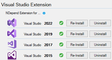 NDepend Visual Studio Installed Check