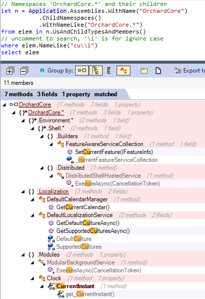 Select Assembly Namespace Type Children