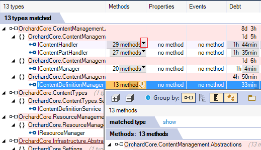 NDepend: A visual cue is now shown on query result cells that are expandable.